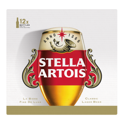 Stella Artois Lager Beer Bottles