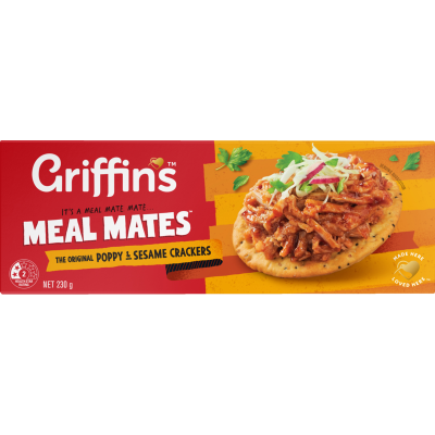 Griffin's Meal Mates The Original Poppy & Sesame Crackers