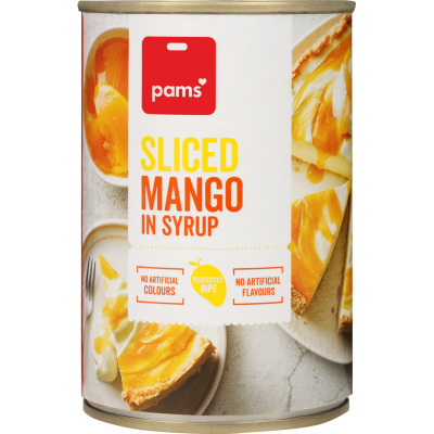 Pams Sliced Mango In Syrup
