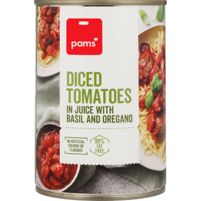 Pams Basil & Oregano Italian Diced Tomatoes