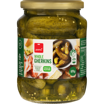 Pams Whole Gherkins