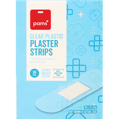 Pams Clear Plastic Clear Strips