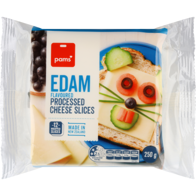 Pams Edam Flavoured Processed Cheese Slices