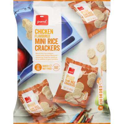 Pams Chicken Flavoured Mini Rice Crackers
