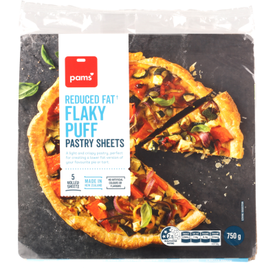 Pams Reduced Fat Flaky Puff Pastry Sheets