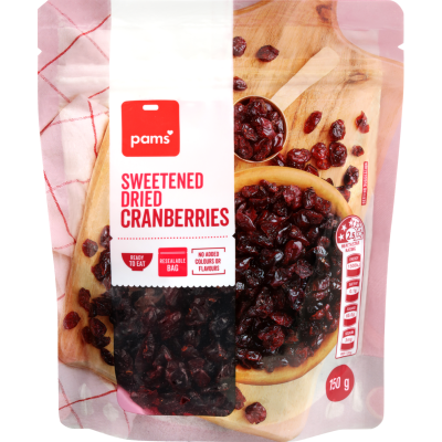 Pams Sweetened Dried Cranberries