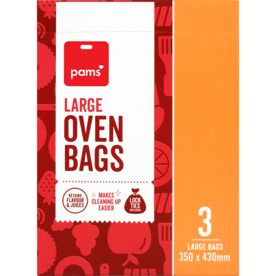 Pams Large Oven Bags 350 x 430mm