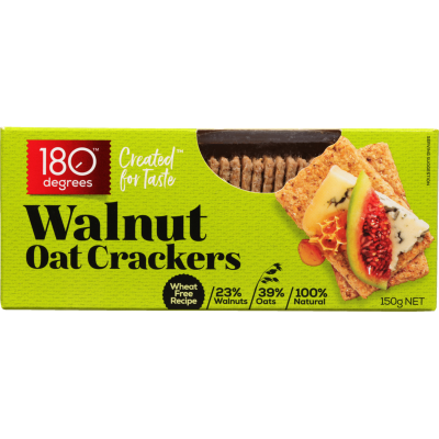 180 Degrees Walnut Oat Crackers
