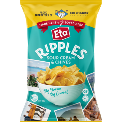 Eta Ripple Cut Sour Cream & Chives Potato Chips