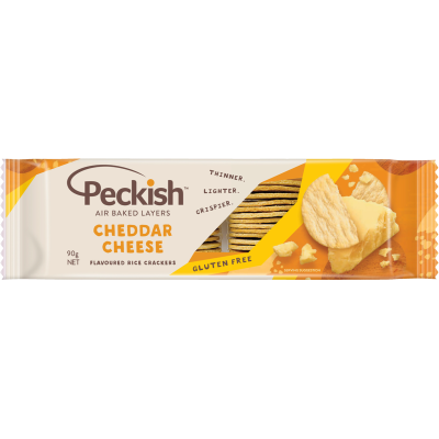 Peckish Cheddar Cheese Flavoured Rice Crackers