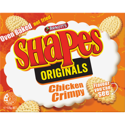 Arnott's Shapes Originals Chicken Crimpy Crackers