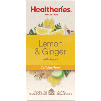 Healtheries Lemon & Ginger With Apple Tea Bags