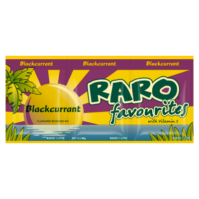 Raro Favourites Blackcurrant Flavoured Beverage Mix