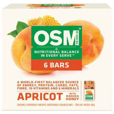 One Square Meal All-Terrain Nutrition Apricot With Manuka Honey Bars
