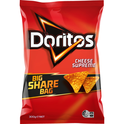 Doritos Cheese Supreme Corn Chips Party Bag Share Pack