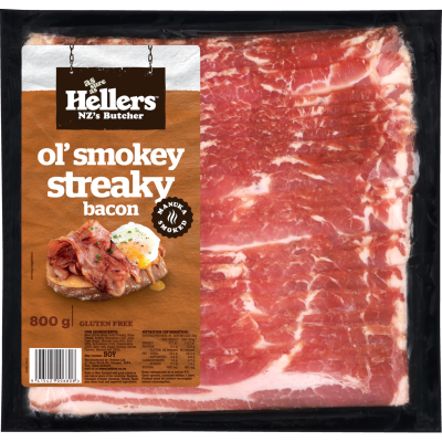 Hellers Ol' Smokey Streaky Bacon