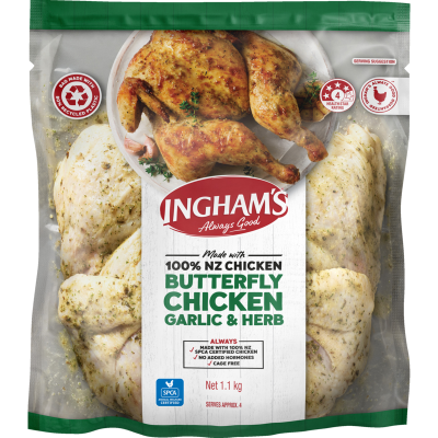 Ingham's Garlic & Herb Butterfly Chicken