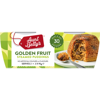 Aunt Betty's Golden Fruit Steamed Puddings