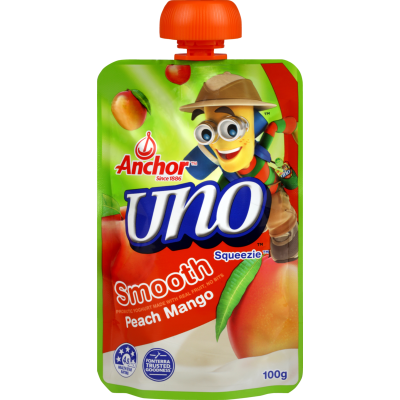 Anchor Uno Squeezie Smooth Peach Mango Yoghurt