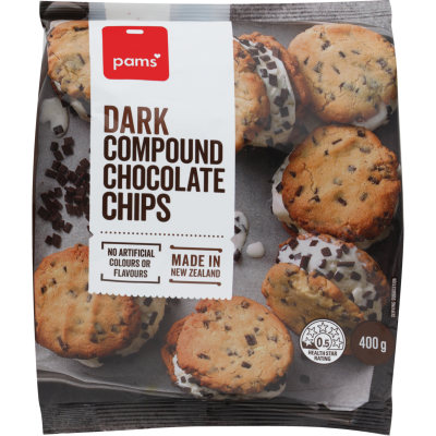 Pams Dark Compound Chocolate Chips