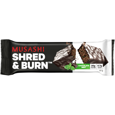 Musashi Chocolate Mint Flavour Shred & Burn Bar