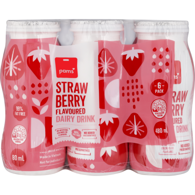 Pams Strawberry Flavoured Dairy Drink