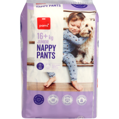 Pams Nappy Pants 16kg + Junior