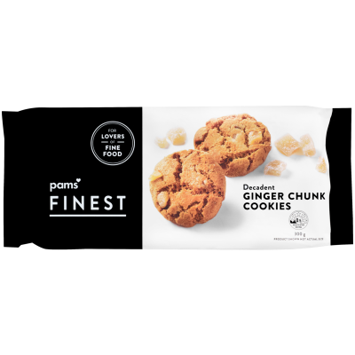 Pams Finest Decadent Ginger Chunk Cookies