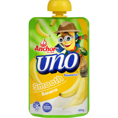 Anchor Uno Squeezie Smooth Banana Yoghurt