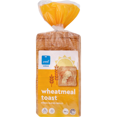 Pams Value Wheatmeal Toast Fresh Sliced Bread image 1