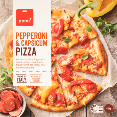Pams Pepperoni & Capsicum Pizza