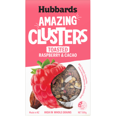 Hubbards Toasted Raspberry & Cacao Amazing Clusters