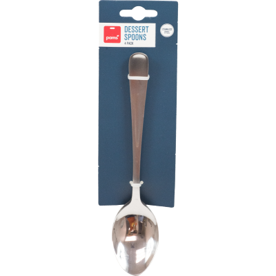 Pams Stainless Steel Dessert Spoons