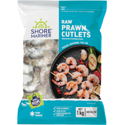 Shore Mariner Raw Medium Prawn Cutlets