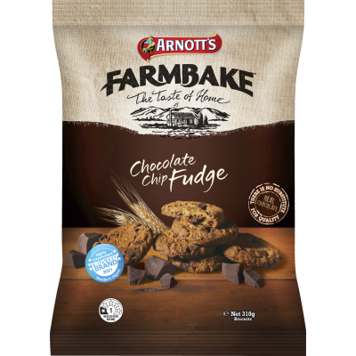 Arnott's Farmbake Chocolate Chip Fudge Biscuits