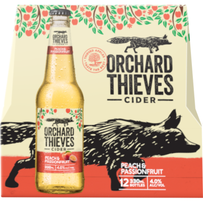 Orchard Thieves Peach & Passionfruit Cider Bottles
